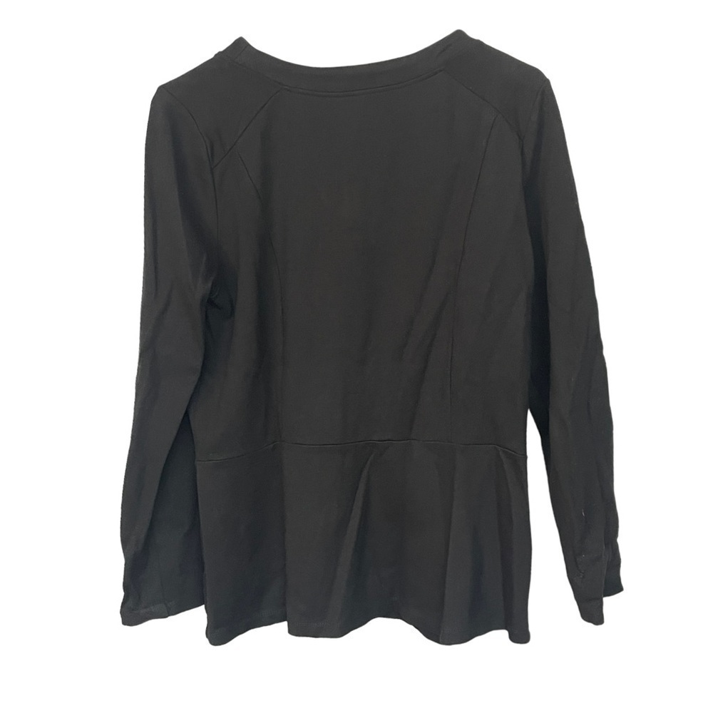 Ruby Ribbon Black Zip Front Ponte Jacket Blazer S… - image 3